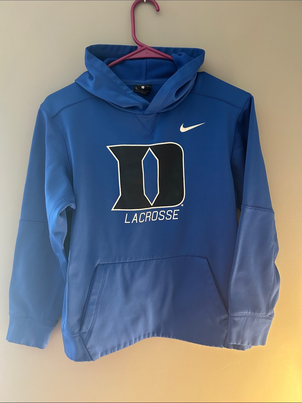 Nike Youth XL Blue Duke Lacrosse Hoodie